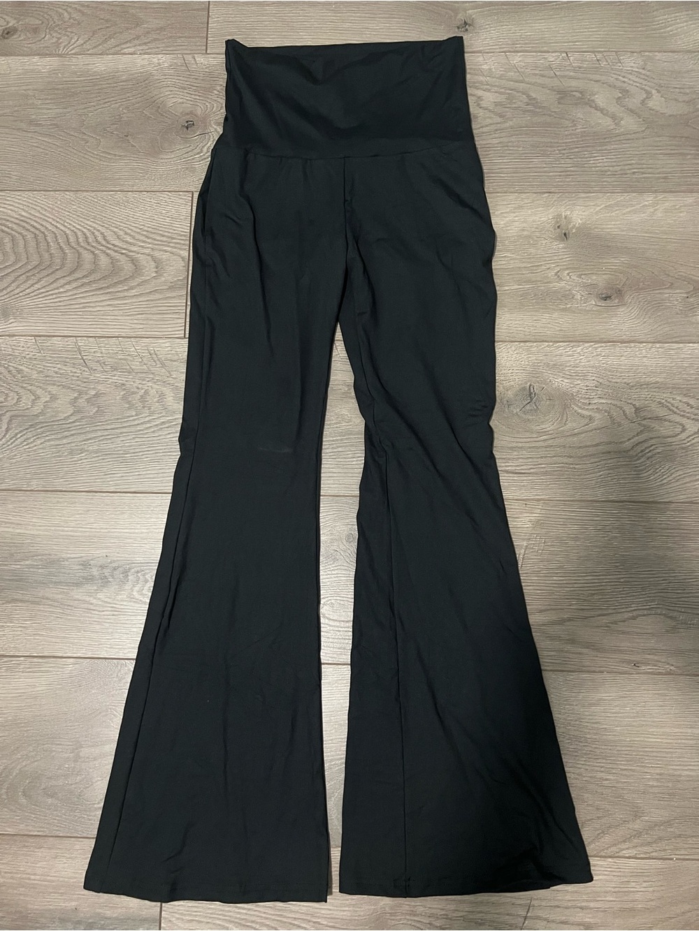 Amazon Black High-Rise Flare Workout Pants
